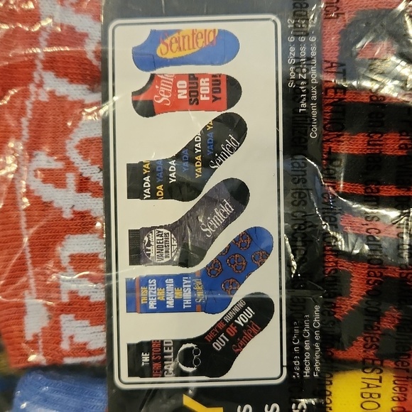 Seinfeld socks 6 pairs - Picture 3 of 6